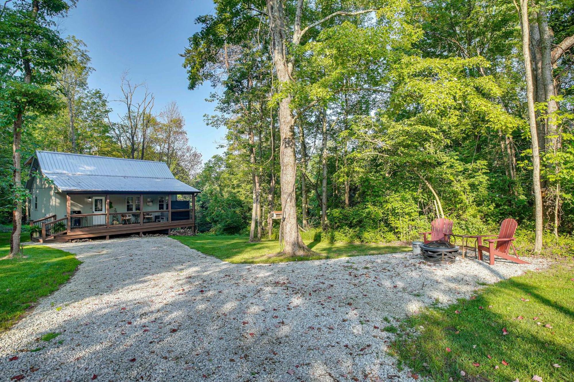 Idyllic Cabin In The Heart Of Hocking Hills Rockbridge Extérieur photo