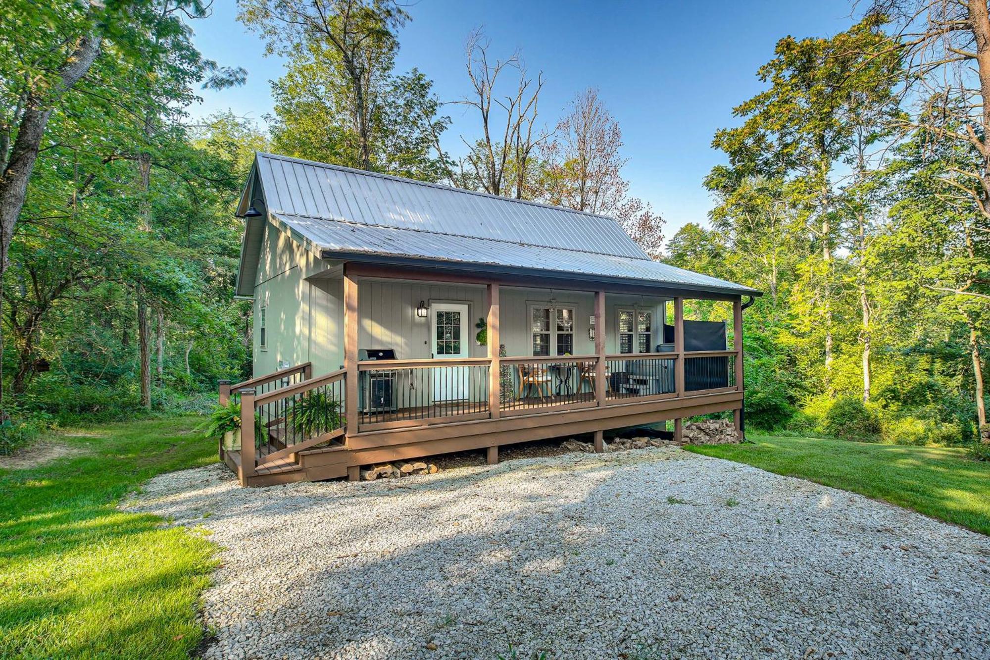 Idyllic Cabin In The Heart Of Hocking Hills Rockbridge Extérieur photo